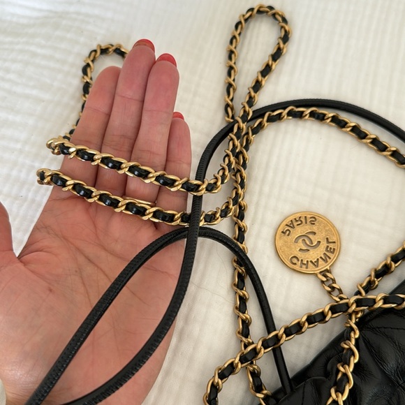 Chanel Mini Hobo 22 Black w Gold Hardware - Picture 9 of 15
